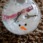 melted snowman ornament