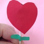 Valentine's Day Crafts Lollipop-Heart-Flower