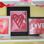Valentine's Day Crafts Painted Hearts
