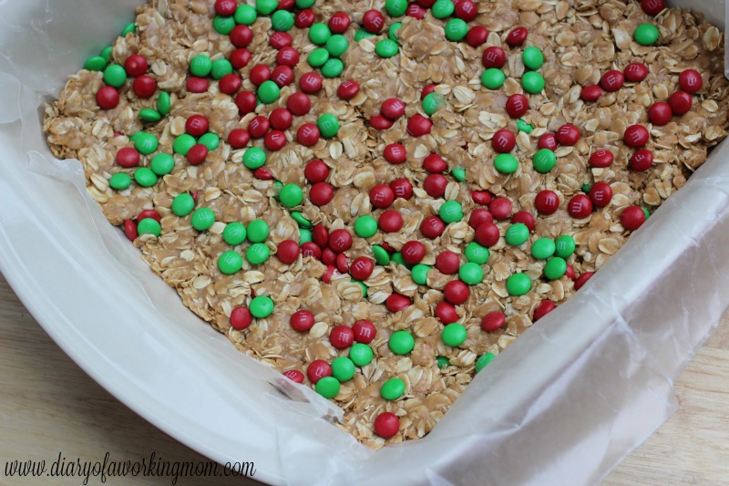 Easy Oat Bars with M&Ms Minis