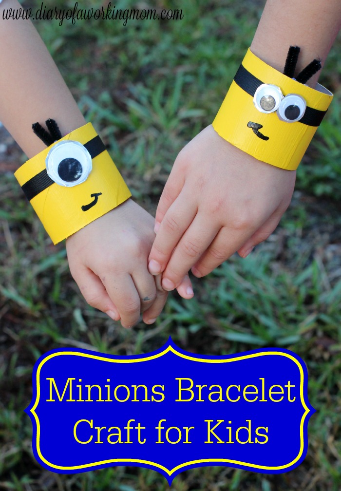 Minions Bracelet Craft for Kids