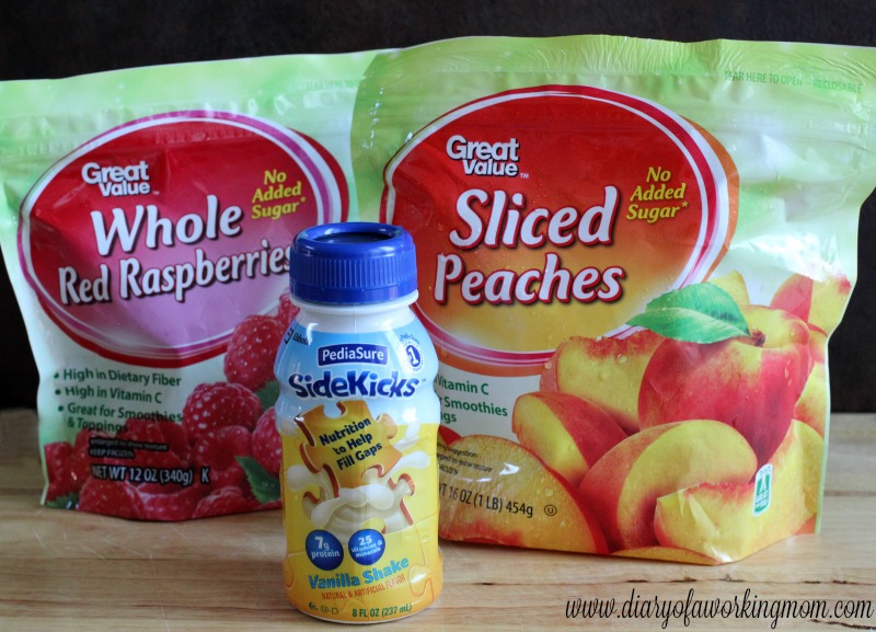 PediaSure SideKicks Peach Raspberry Vanilla Swirl Smoothie Ingredients